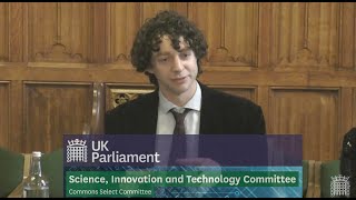 Merlin Sheldrake talks about fungi to the UK Parliament Science Technology amp Innovation Committee [upl. by Sivi690]