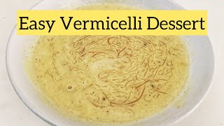 How To Make Vermicelli  Easy Vermicelli Dessert [upl. by Wenoa]