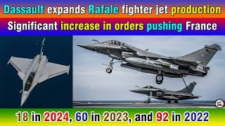 Dassault expands Rafale fighter jet production Significant increase in orders pushing France [upl. by Anaugahs278]