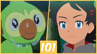 GOH RELEASES GROOKEY Thwackey and Rillaboom Appear  Pokemon Journeys Episode 101 ReviewRecap [upl. by Einittirb]