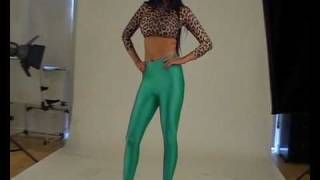 Spandex Green Leggings [upl. by Nallak]