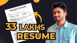 33 Lakhs Placement ಮಾಡಿಕೊಟ್ಟ Resume Disclosed  Tips amp Success Strategies  ಕನ್ನಡದಲ್ಲಿ 🚀 [upl. by Ashatan]