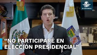 ¡Es oficial Samuel García se baja de campaña presidencial rumbo a 2024 [upl. by Eittak]