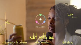 edit with me notion template  color grading with DEHANCER PRO  chill with me [upl. by Kensell]