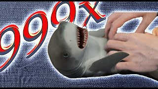 Surprised Baby Shark  999x speed [upl. by Aleyam]