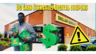 Dollar General Gain Scenarios 33  39  Get Gain Wasted  Extreme Couponing  Digital Coupons [upl. by Juster570]