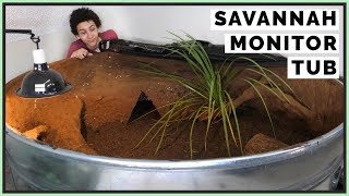 Designing a 400 Gallon Savannah Monitor Enclosure [upl. by Nonnaer]