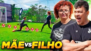 DESAFIO DE MÃE vs FILHO ATÉ MINHA MÃE FARIA ⚽ [upl. by Kassey]