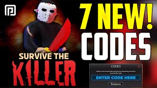 NEW ALL WORKING CODES FOR SURVIVE THE KILLER IN 2024 ROBLOX SURVIVE THE KILLER CODES [upl. by Derril]