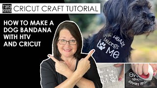 ✂️ 🐶 DIY Dog Bandana with Cricut [upl. by Burnley]