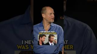 Woody Harrelson Realizes Chris amp Liam Hemsworth Are Brothers [upl. by Etnomal]