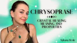 CHRYSOPRASE 💚 Crystal Healing Meaning Zodiac signs Chakra healing [upl. by Sucul]