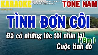 Karaoke Tình Đơn Côi Tone Nam Bm  Karaoke Beat  84 [upl. by Adilem]