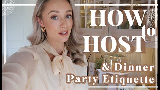 HOW TO BE A CLASSY HOST  Dinner Party Etiquette  Fashion Mumblr [upl. by Nael443]