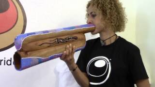 Compact Didgeridoo ZShape Mahogany DotPainted TopDidgeridoo 02013 [upl. by Dnomso]