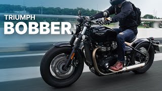 2021 Triumph Bonneville Bobber Black Review  Beyond the Ride [upl. by Oremo]