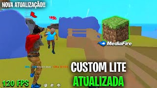 PARA NOVA ATUALIZAÇÃO CUSTOM LITE FREE FIRE COM 3 MB GRÁFICO DE MINIGRAFT PARA TODOS CELULARES🤯 [upl. by Glasgo]