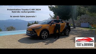 Présentation Toyota CHR 2024 Hybride rechargeable 225 [upl. by Odlo227]