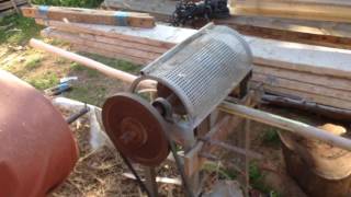 Peeling Debarking Machinehomemade [upl. by Hortensia116]