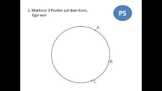 P5  Wie findet man den Mittelpunkt eines Kreises [upl. by Barbette]