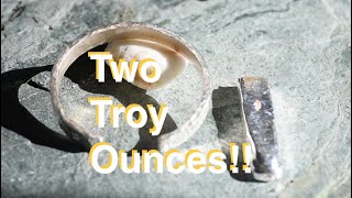 Forging Two Full Ounces of Pure Silver Handmade 2 Troy Ounce Bracelet [upl. by Ardenia]