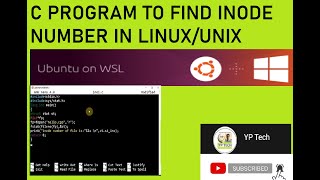 C PROGRAM TO FIND INODE NUMBER IN LINUXUNIX WSL inode नंबर पता करे किसी भी फ़ाइल का लिनिक्स में [upl. by Anoiuq]