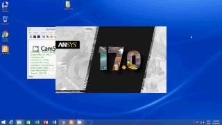 ANSYS170 workbench launch [upl. by Annoval48]