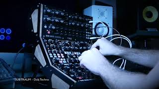 dub techno with moog dfam and subharmonicon [upl. by Alemak602]