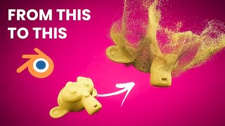 How to Disintegrate 3D Objects to Dust particles  Blender tutorial [upl. by Acacia]