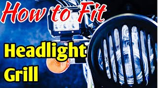 How to fit headlight grill in Royal Enfield Thunderbird [upl. by Ming]