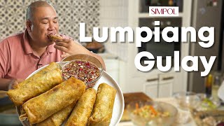 Lumpiang Gulay Recipe that you can use to start your food business  Chef Tatung [upl. by Allehcim]