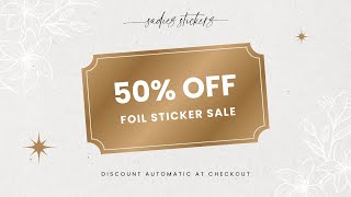 NEW RELEASES amp 50 OFF FOIL SALE • 1008 [upl. by Mozes]