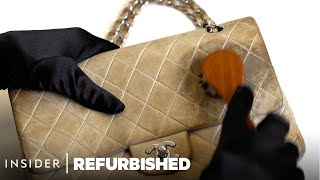 How A Soiled White Chanel Bag Is Professionally Restored  Refurbished  Insider [upl. by Eelsew]