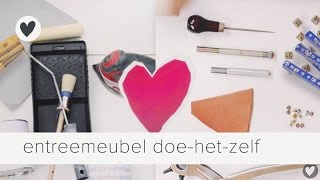 entreemeubel van steigerhout  vtwonen  doehetzelf [upl. by Leirol549]