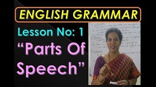 Lesson 1  quotParts of Speechquot [upl. by Nahem797]