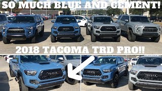 2018 TOYOTA TACOMA TRD PRO CAVALRY BLUE WALK AROUND [upl. by Rudin758]