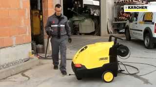 Karcher HDS 612 new compact hot water pressure jet washer 0800 0197115 [upl. by Efinnej126]