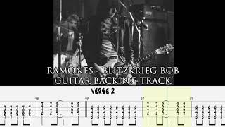 RAMONES  Blitzkrieg Bop GUITARLESS BACKING TRACK  TAB [upl. by Huggins431]