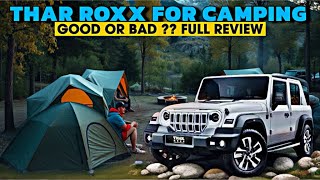 Thar Roxx 5door review for Camping Lovers AX7L Top Model [upl. by Yrocej884]