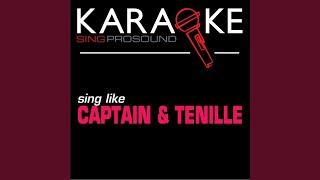 Muskrat Love In the Style of Captain amp Tenille Karaoke Instrumental Version [upl. by Asiel]