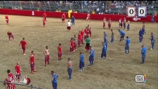 CALCIO STORICO FIORENTINO 12 GIUGNO 2016 AZZURRI ROSSI [upl. by Einafats]