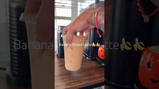 Banana Bread Latte At Home 🍌🍌 Nespresso Recipes icedlatte asmr coffeelover latte gilmoregirls [upl. by Vergne765]