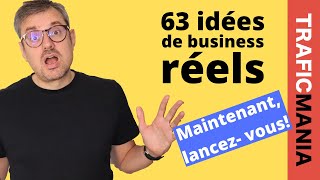 63 idées de business réels [upl. by Hambley]