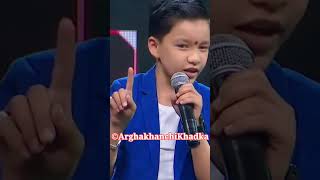 Suprim Malla Thakuri “Aage Aage Topaiko Gola” Voice of Nepal kids Semi Final 2022 [upl. by Lajet]