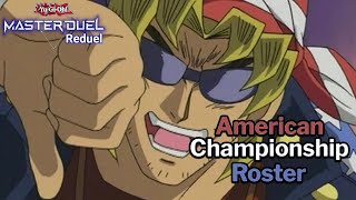 American Championship Roster [upl. by Gilles]