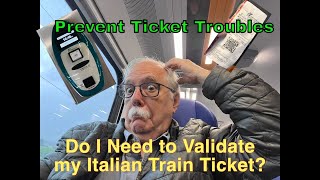 Validating tickets on Italian Trains What are the rules [upl. by Tavi]