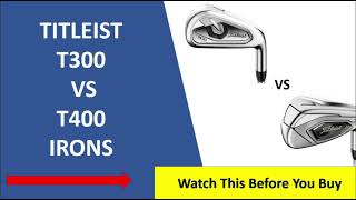 ✅ Titleist T300 Vs T400 Irons Review 2023  Must Watch [upl. by Trudi]