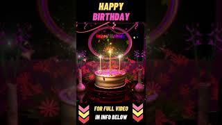 Clip of Happy Birthday Greetings with Animated Magical Cake Celebration [upl. by Fabi641]