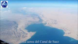 ✈️ Vista aerea del canal de suez [upl. by Gardal]