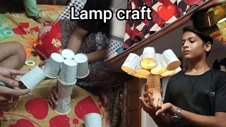 School lamp craft project ❤️ [upl. by Naibaf]